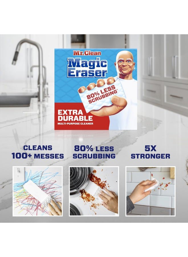 Mr Clean Magic Eraser, All Purpose Cleaner, Cleaning Scrubber, Wall Cleaner, Sneaker Cleaner, Kitchen, Bathroom, Shower Cleaning Supplies, Melamine Sponge, Cleaning Pads, Extra Durable, 7ct - Image 3